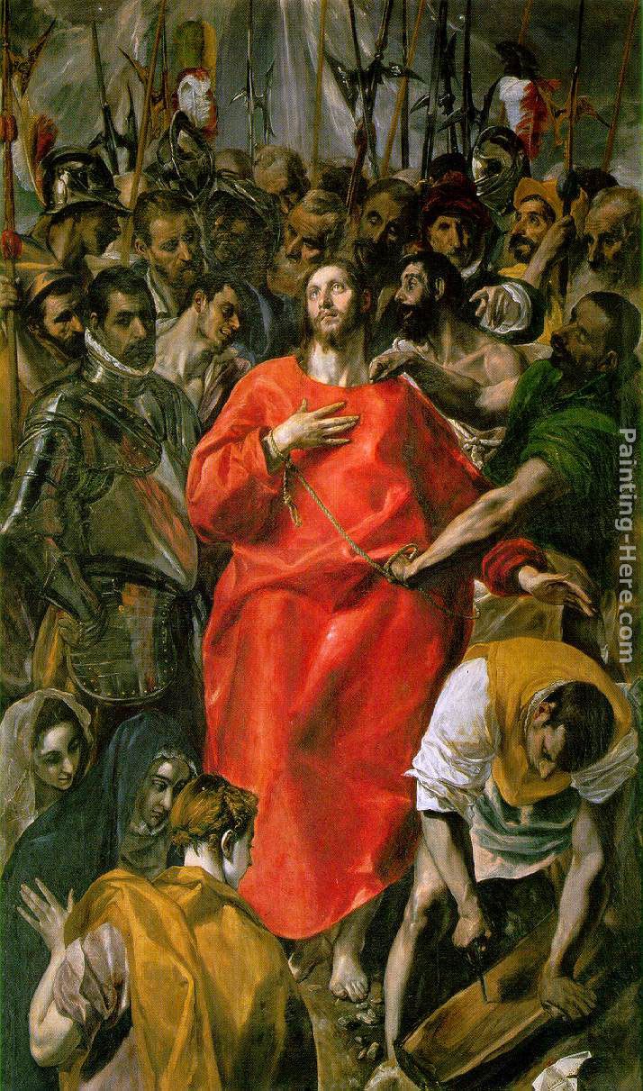 The Spoliation painting - El Greco The Spoliation art painting
